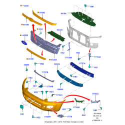 Ford Ranger 11- bampera kronšteins L, pie luktura 1724289