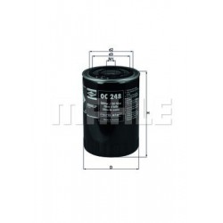 Eļļas filtrs MAHLE ORIGINAL OC248, 0986B01001