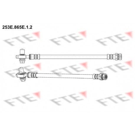 Bremžu šļūtene 253E.865E.1.2 FTE, 1K0611776, 5C0611776