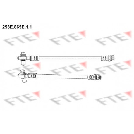 Bremžu šļūtene 253E.865E.1.2 FTE, 1K0611776, 5C0611776