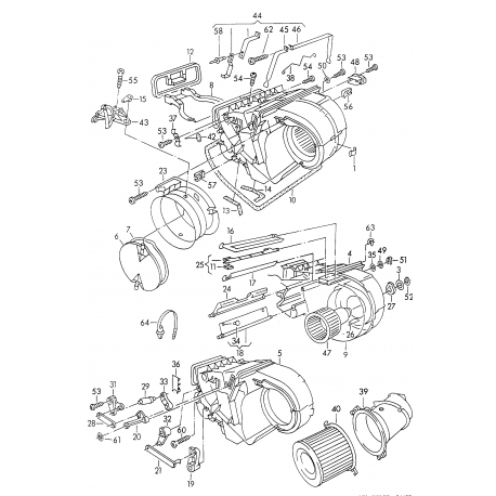 Audi 100 A6 C4 91-94 ventilators salona -KOND 1137020009, 1200000975, 698030, 4A0959101A