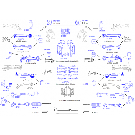 Svira JP GROUP 33-2979J,  8D0407509A, 021-AU67