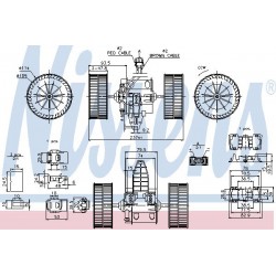 Salona ventilators NISSENS NS87117, 64116933910, 69412707010 2