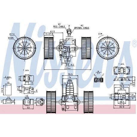 Salona ventilators NISSENS NS87117, 64116933910, 69412707010