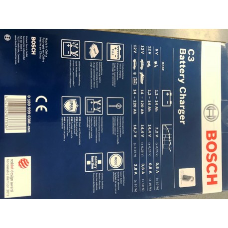 BOSCH ladetajs 6V/12V 0189999030