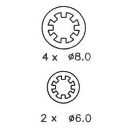 205 Bremžu loki   FERODO  FSB188