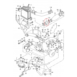Pūtes sistēmas gaisa caurule VAICO 10-2701, 1J0145834A 2