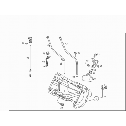 Mercedes A-Klase eļļas tausts benz. 1.6, 1.4 A1660100072