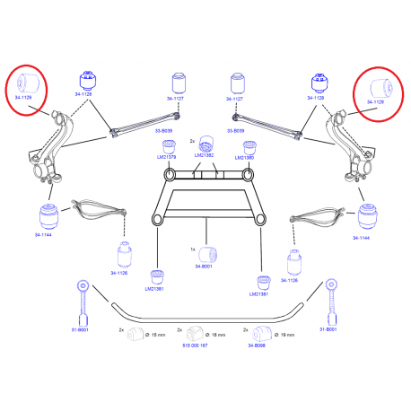 Sviras bukse  Lemforder 34-1129, 802-8754JP,...