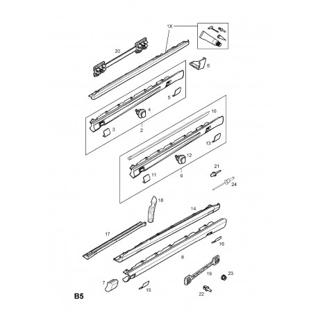 Opel Astra 98- slieksnim Stiprinājums 164987