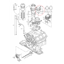 Audi Q7 06- 3.0 TDI 171kW kartera ventilācijas filtrs 057103495N