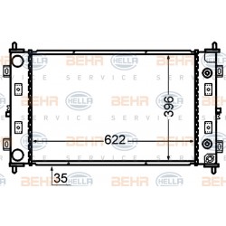 Stratus 95-01 radiators 2.0, 2.4, 2.5 MAN, AUT +,-KOND 622X396 RA60981 2