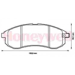 Bremžu uzlikas FDB1702P BLUE PRINT, ADC44250
