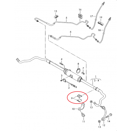 Stabilizatora bukse LEMFÖRDER 34-V023, 7L0511413C