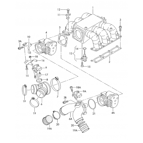 Ieplūdes kolektora blīve VICTOR REINZ 71-34209-00, 078129717N