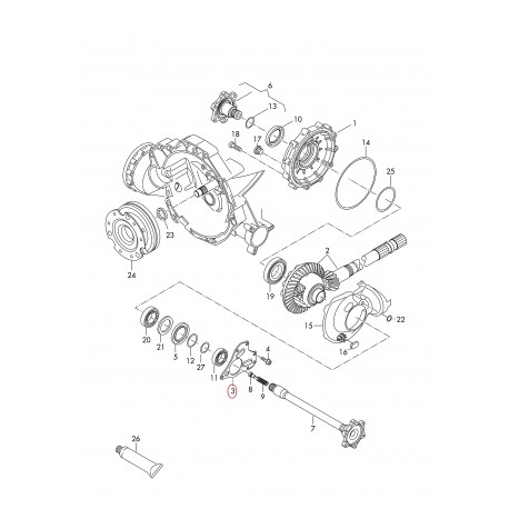 Audi A4, A6, A5 kārbas gultnis 35X62X41, 0B4409294D