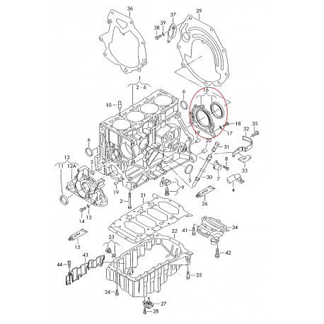 Kloķvārpstas blīvslēgs CORTECO 20020383B, 06A103171B