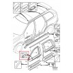 Volvo klipsis moldingam pie pr. durvīm. 31253046