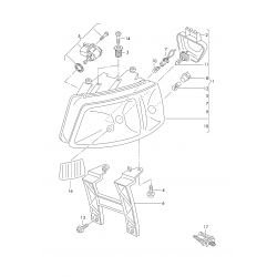 VW  Transporter 5 priekšējo lukturu regulācijas skrūves 7H0906168 2