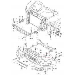Audi A6 04- stiprinājums L 4F0807771