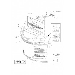 Opel Insignia 08-13 bampera kronšteins VID 1406223
