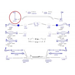 Stabilizatora atsaite MOOG LM27149M, 31356769499, 022-BMW130 2