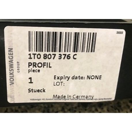 VW Touran 06-10 aizmugures bampera kronšteins R 1T0807376C