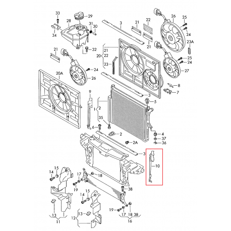 VW Touareg 02-06 priekšas paneļa (TV) gumija R 7L0121332B