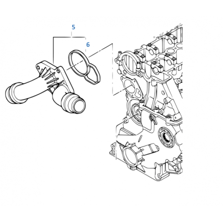 BMW E46 E39  1.8D 2.0D Termostats Mahle  6494.85 11532247019, TI 25 85, TH25085