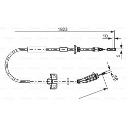 Bremžu trose BOSCH 1 987 477 999, 31257604, 30665093, 30714832