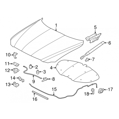 JAGUAR F-PACE 16- motora pārsegs T4A13702
