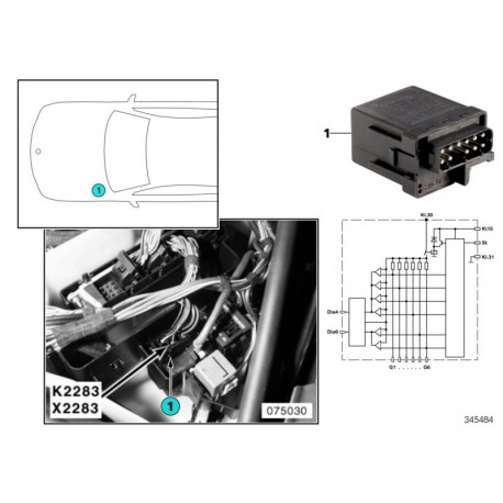 BMW  Kvēlsveces relejs E46 12212246919