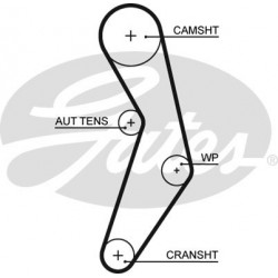 Zobsiksna GATES TB5503XS, CT1049, 124x22 2