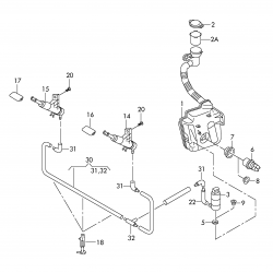 Škoda Octavia 05-08 bampera vāciņš luktura mazgātājam R... 2