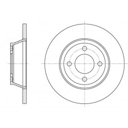 AUDI 80 91-94 Bremžu disks Priekšējais tilts 8A0 615 301  2