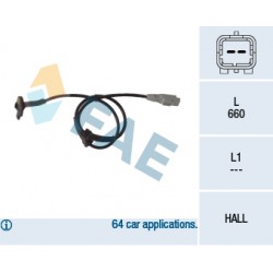 Riteņu griešanās ātrumdevējs FAE FA78117, 0 265 007 788, 4545.E7