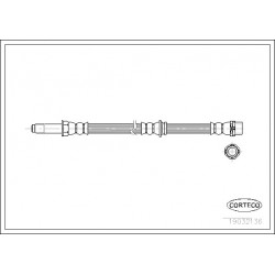 Bremžu šļūtene CORTECO QB37903, 34301165174, 34301165074