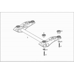 MERCEDES VANEO tilta bukses aizmugurē priekšējās, A4143510242 2
