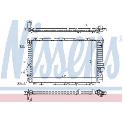 Audi 100 91-94 radiators 1.6/2.0/2.3/2.4D/2.5TDi MAN +/-KOND 630X410 RA60460A/RA60457A