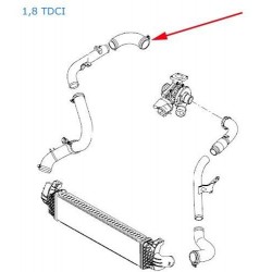 FORD FOCUS 05-  1.8TDCi Gaisa caurule 1496238, 4M516K863BC, 4M516K863BE 2