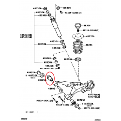 TOYOTA HI-ACE 95-06 aizmugurējā tilta bukses 4872526050, 48725-26050 2