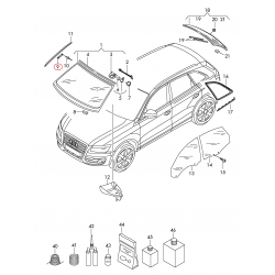 Audi Q5 stiprinājums pie vējstikla L 8R0845453A 2
