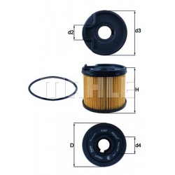 Degvielas filtrs MAHLE ORIGINAL KX87D, 1457030013