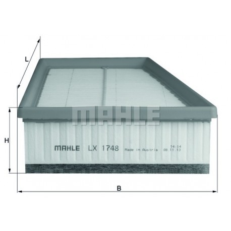 Gaisa filtrs MAHLE LX1748, 8200820859, 165465434R