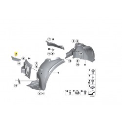 BMW E70 X5 Pressure lip front right  51777161744 2