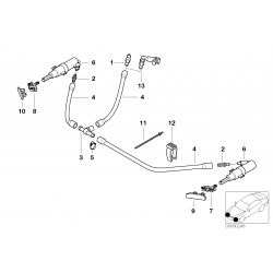 BMW E46 priekšējo lukturu mazgātāju vāciņš L , 61677066847 2