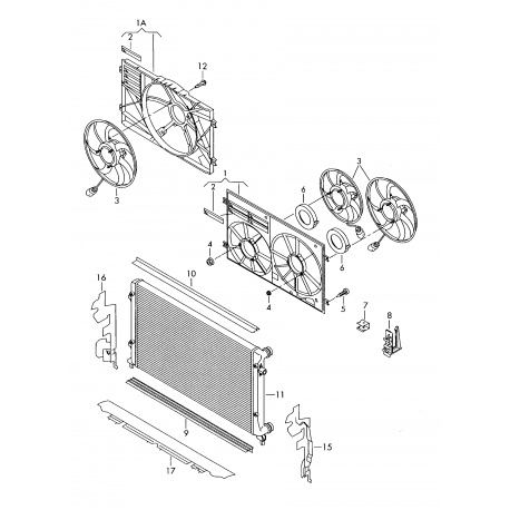 Škoda Octavia 09-13 Gaisa uztvērējs L, 1Z0121283B
