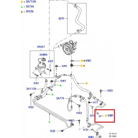 Ford MONDEO Stūres iekārta blīve 3518119
