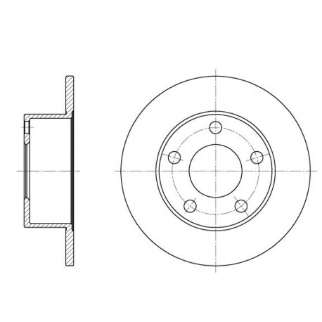 Bremžu disks VAG 0986478132,  	4A0615601A