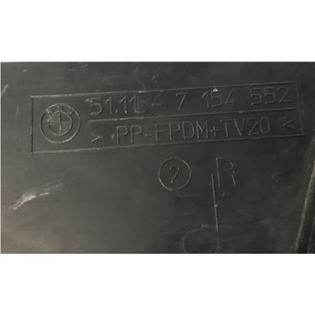 BMW E90 E91 reste bamperī L 51117154551, lietota